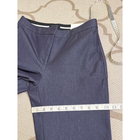 NWT Ann Taylor The Ankle Pant Embroidered Hem Naval Night Wash pants, size 4 - Picture 12 of 16